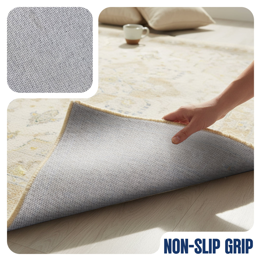 Muddy Mat® Champagne Washable Area Rugs for Living Room, Bedroom & Din - Image 12