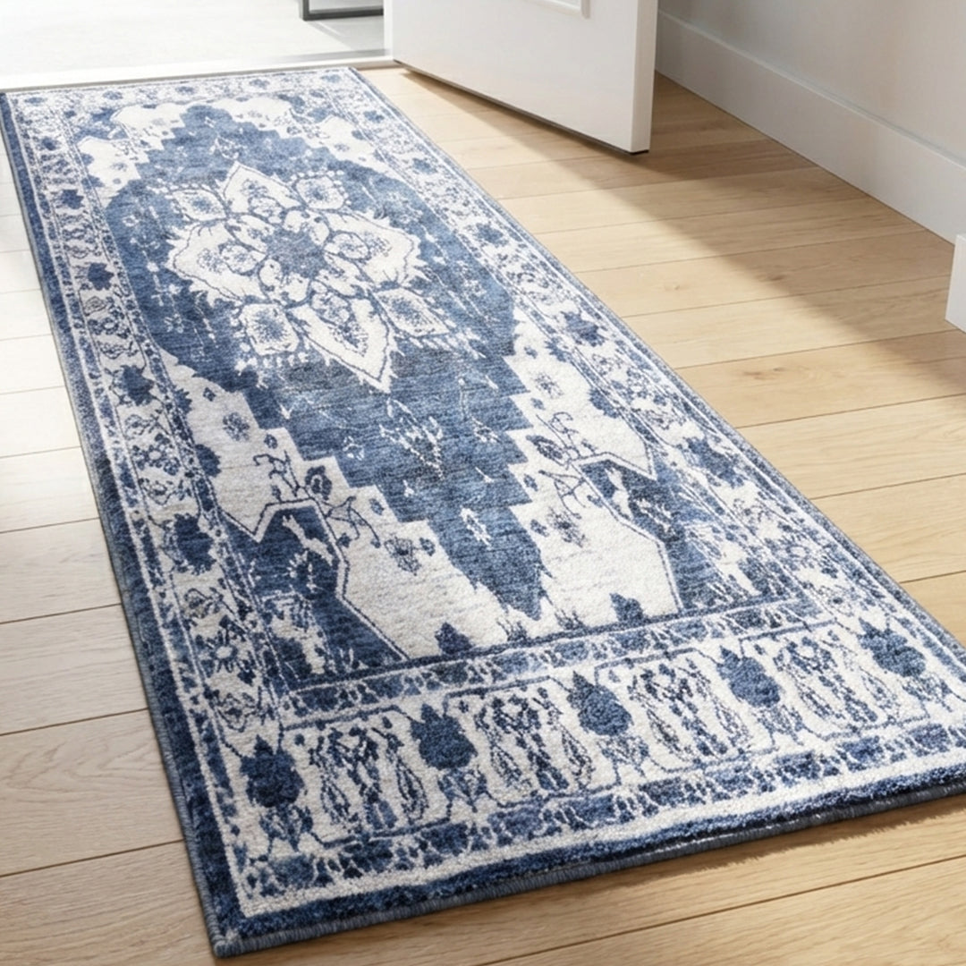 Muddy Mat® Navybell Washable Area Rugs for Living Room, Bedroom & Dini - Image 8