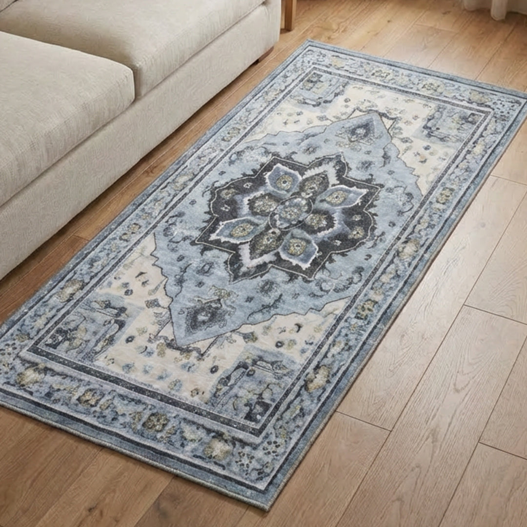 Muddy Mat® Azure Washable Area Rugs for Living Room, Bedroom & Dining - Image 10