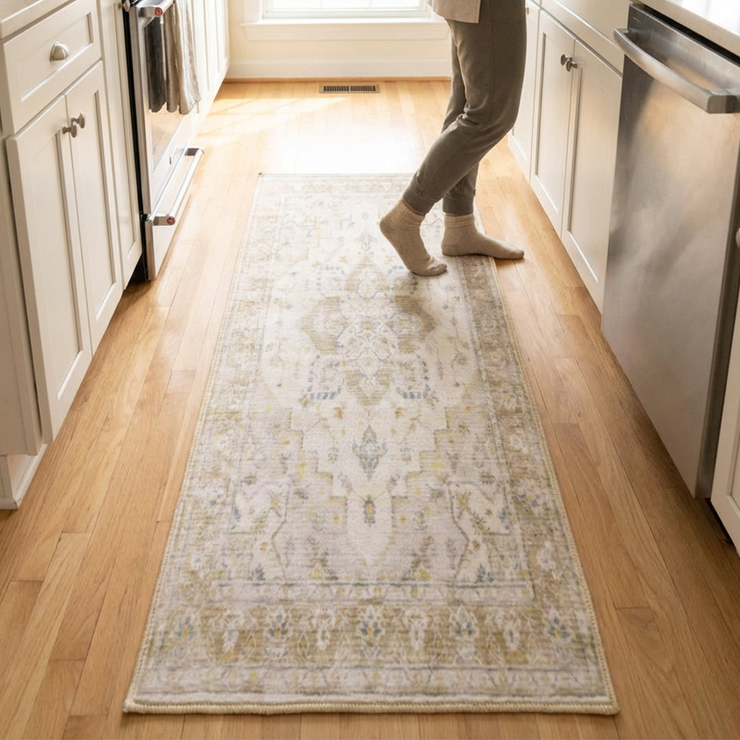 Muddy Mat® Champagne Washable Area Rugs for Living Room, Bedroom & Din - Image 10