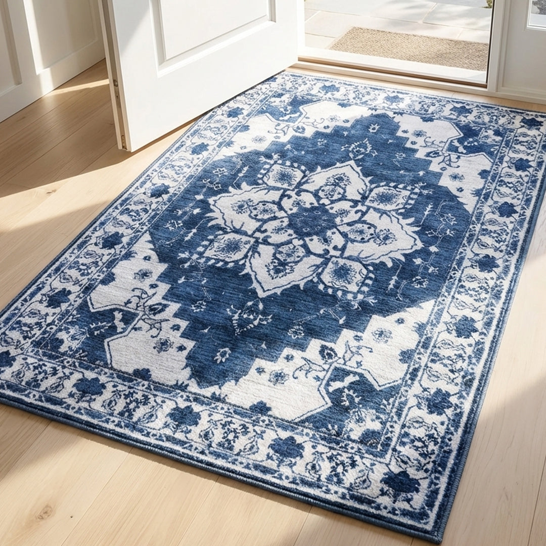 Muddy Mat® Navybell Washable Area Rugs for Living Room, Bedroom & Dini - Image 13