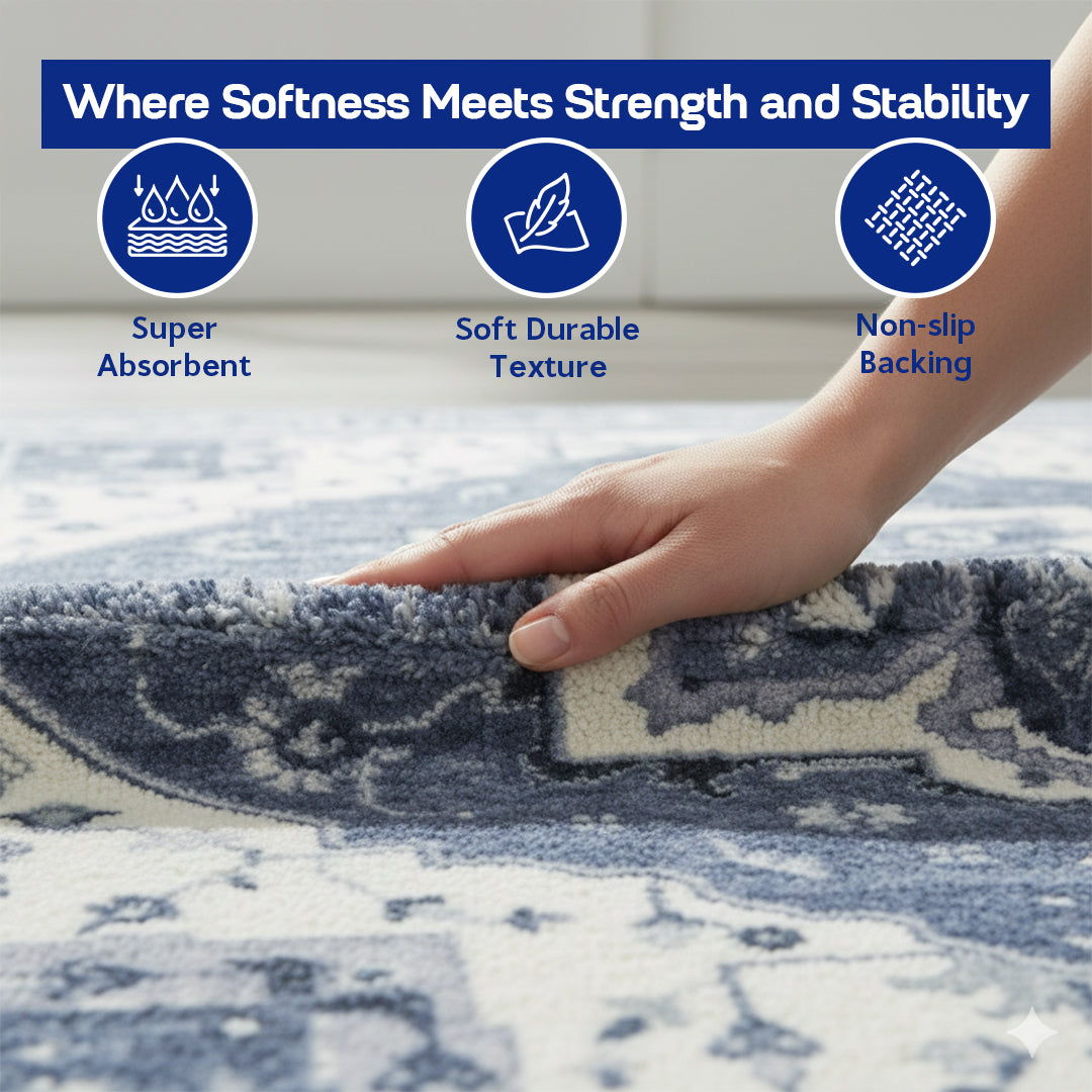 Muddy Mat® Admiral Washable Area Rugs for Living Room, Bedroom & Dinin - Image 15