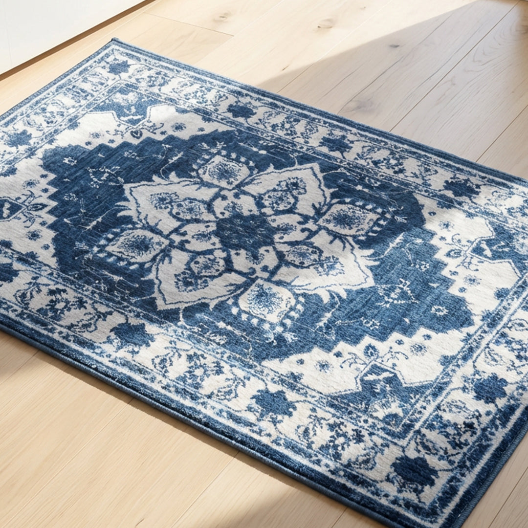 Muddy Mat® Navybell Washable Area Rugs for Living Room, Bedroom & Dini - Image 12