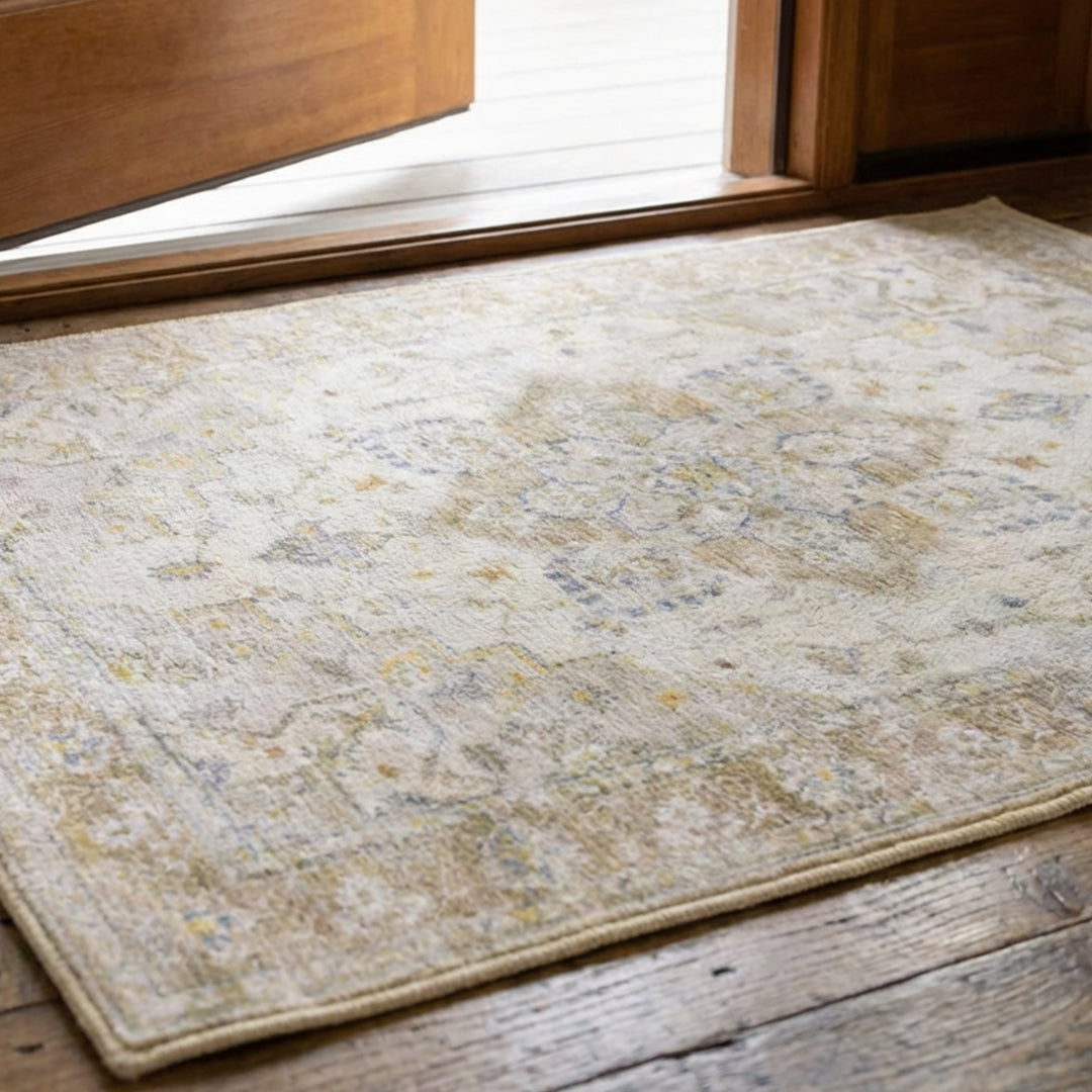 Muddy Mat® Champagne Washable Area Rugs for Living Room, Bedroom & Din - Image 13