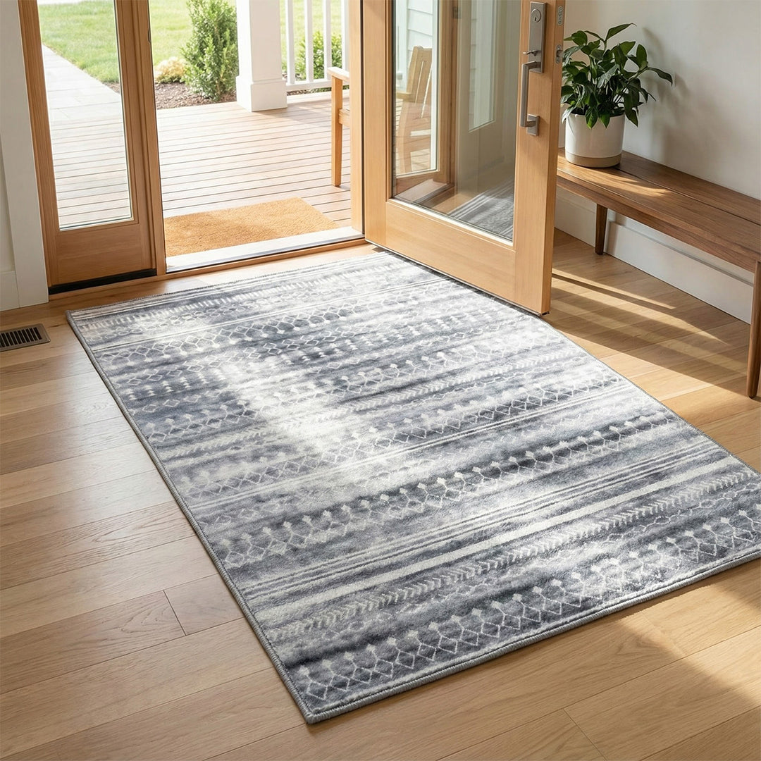 Muddy Mat® Greyline Washable Area Rugs for Living Room, Bedroom & Dini - Image 14