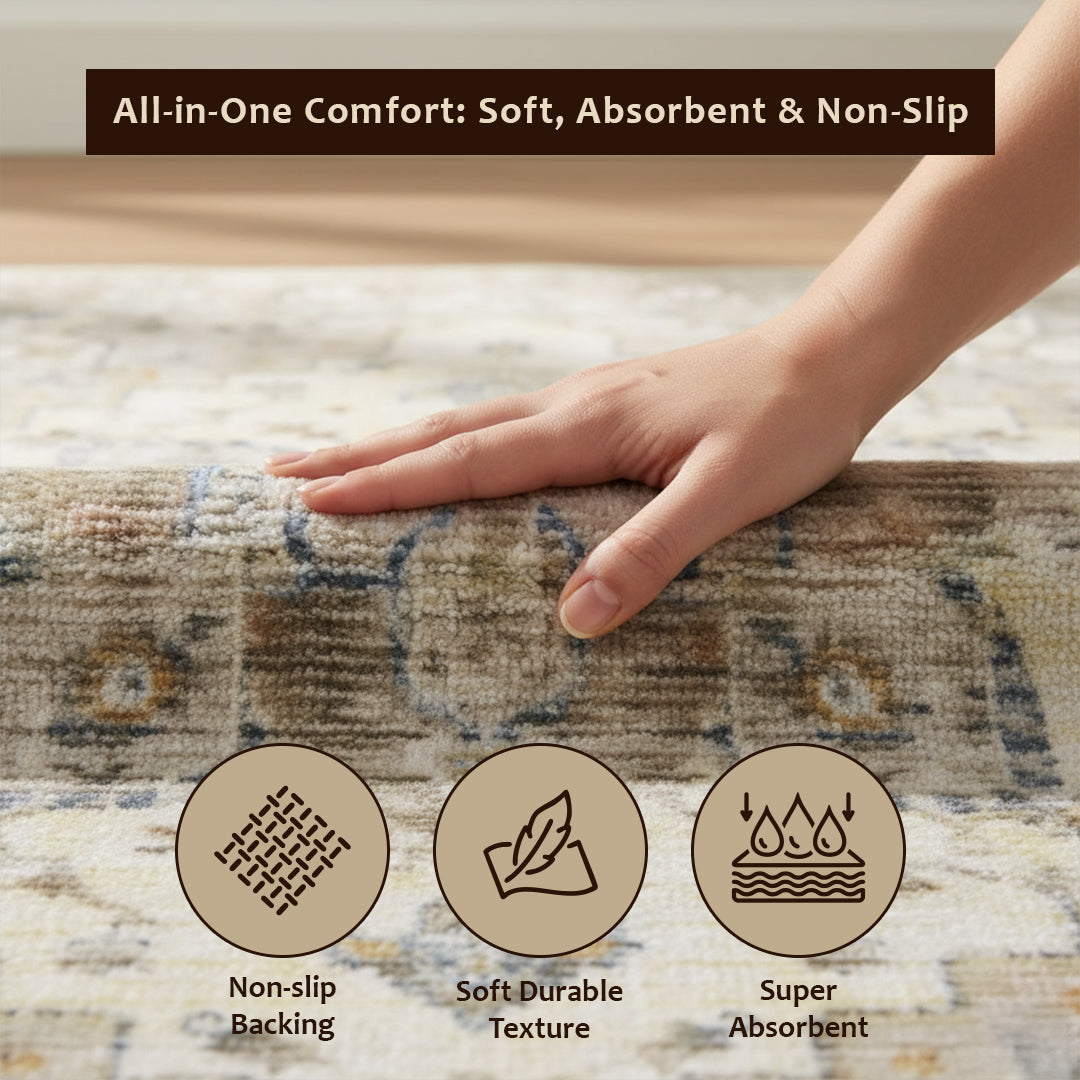 Muddy Mat® Tuscany Washable Area Rugs for Living Room, Bedroom & Dinin - Image 17
