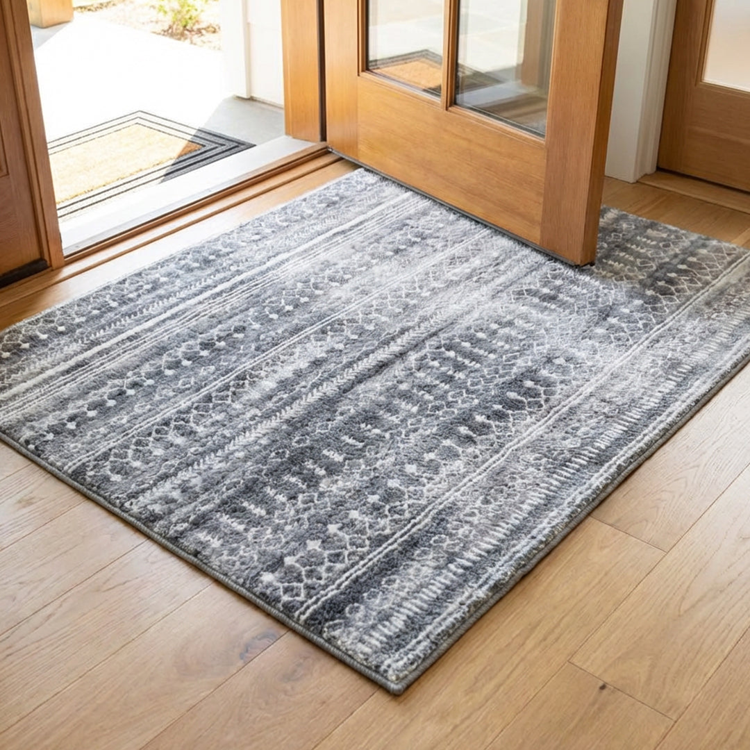Muddy Mat® Greyline Washable Area Rugs for Living Room, Bedroom & Dini - Image 13
