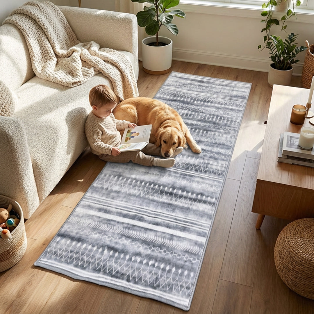 Muddy Mat® Greyline Washable Area Rugs for Living Room, Bedroom & Dini - Image 15