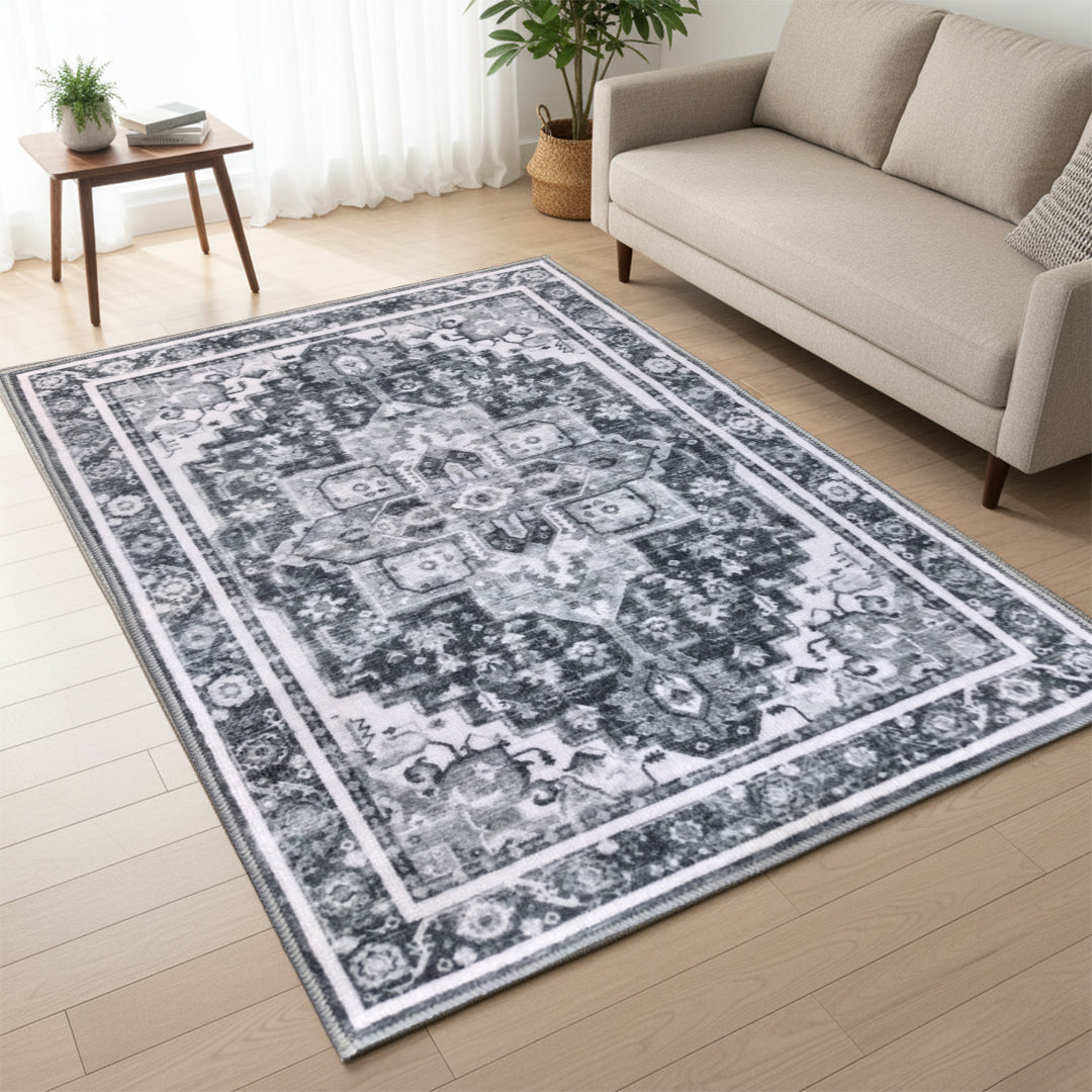 Muddy Mat® Onyx Washable Area Rugs for Living Room, Bedroom & Dining R - Image 4