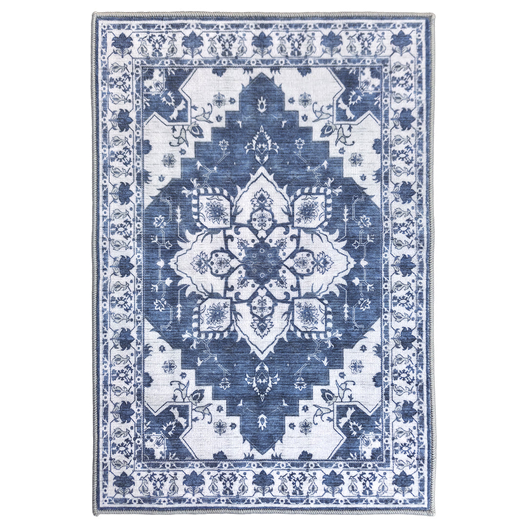 Muddy Mat® Navybell Washable Area Rugs for Living Room, Bedroom & Dini - Image 2