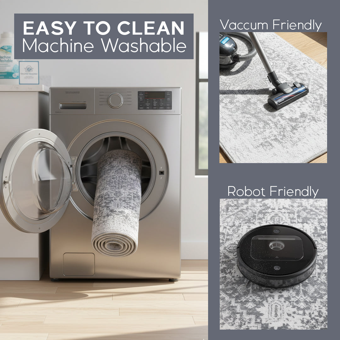 Muddy Mat® Frostbell Washable Area Rugs for Living Room, Bedroom & Din - Image 3
