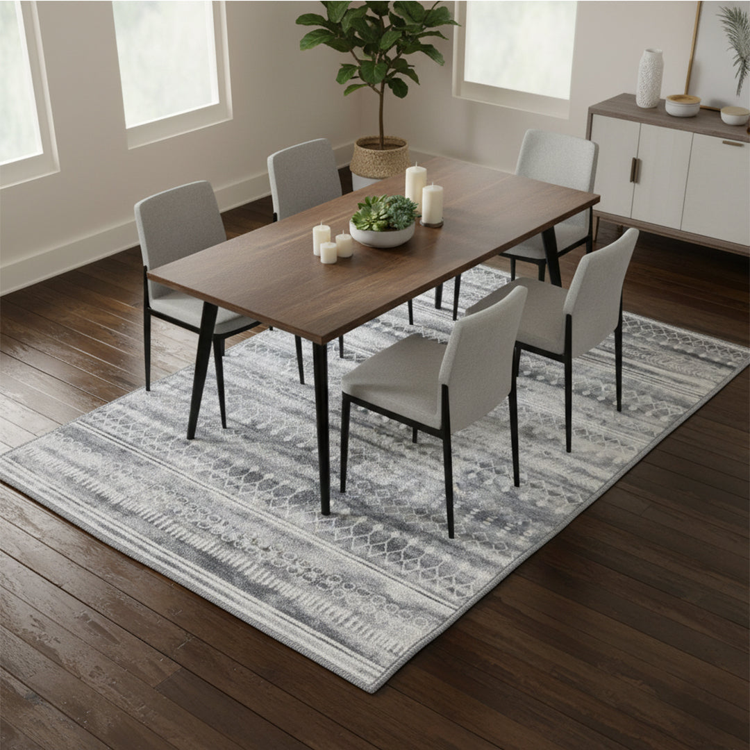 Muddy Mat® Greyline Washable Area Rugs for Living Room, Bedroom & Dini - Image 4