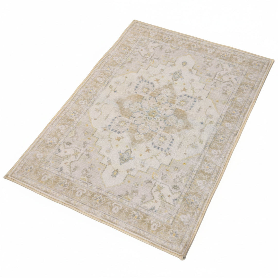 Muddy Mat® Champagne Washable Area Rugs for Living Room, Bedroom & Din - Image 9