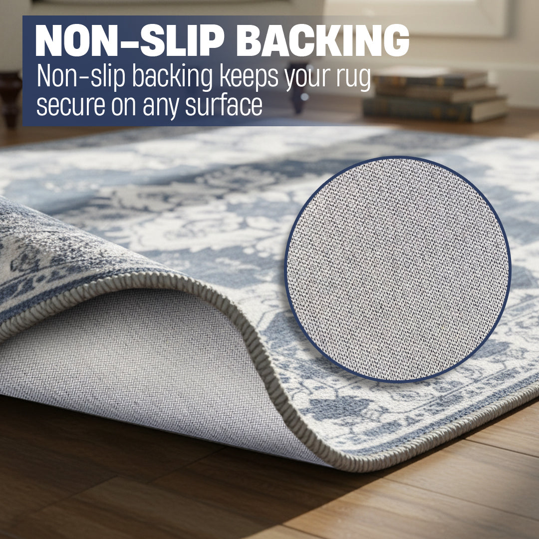 Muddy Mat® Navybell Washable Area Rugs for Living Room, Bedroom & Dini - Image 5