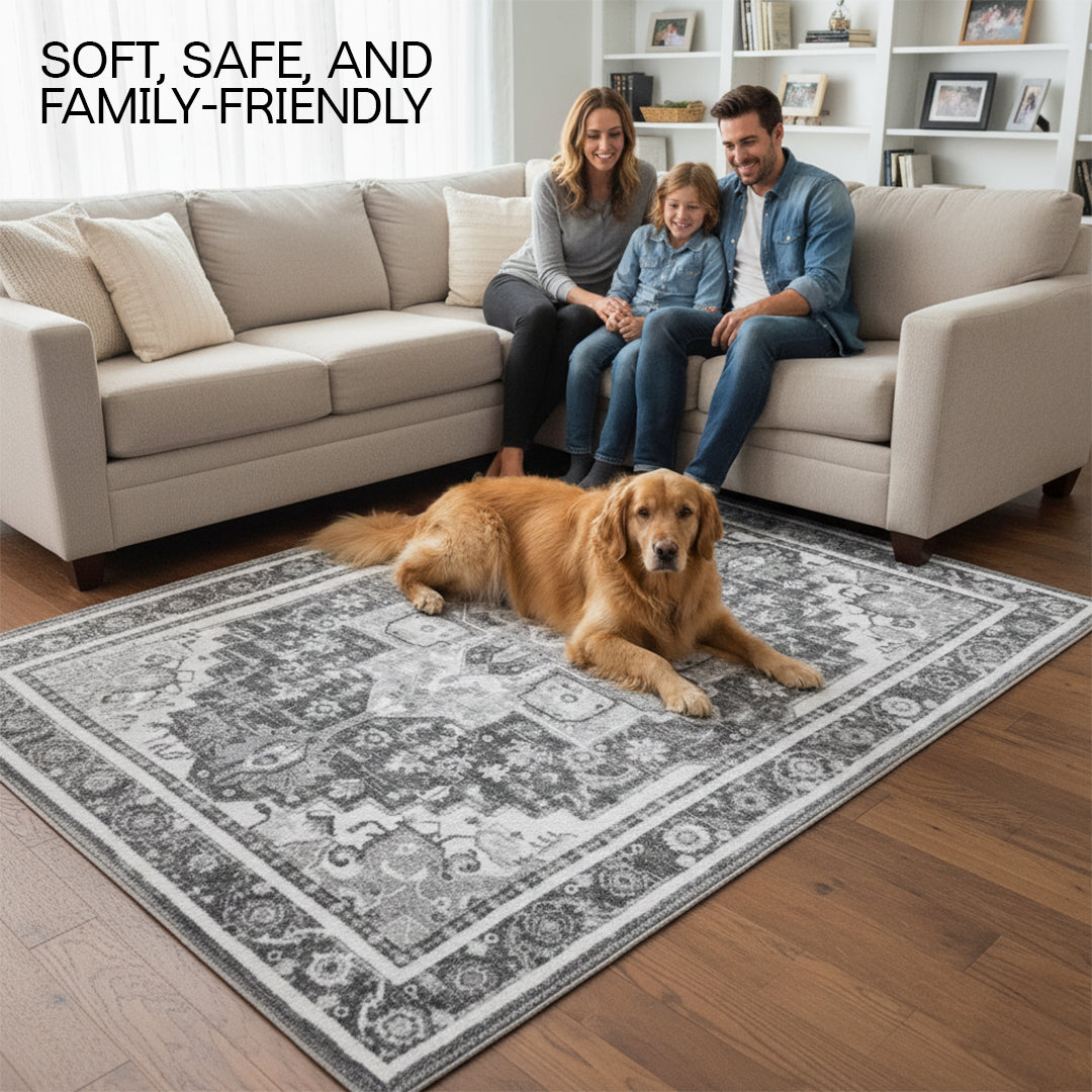 Muddy Mat® Onyx Washable Area Rugs for Living Room, Bedroom & Dining R - Image 6