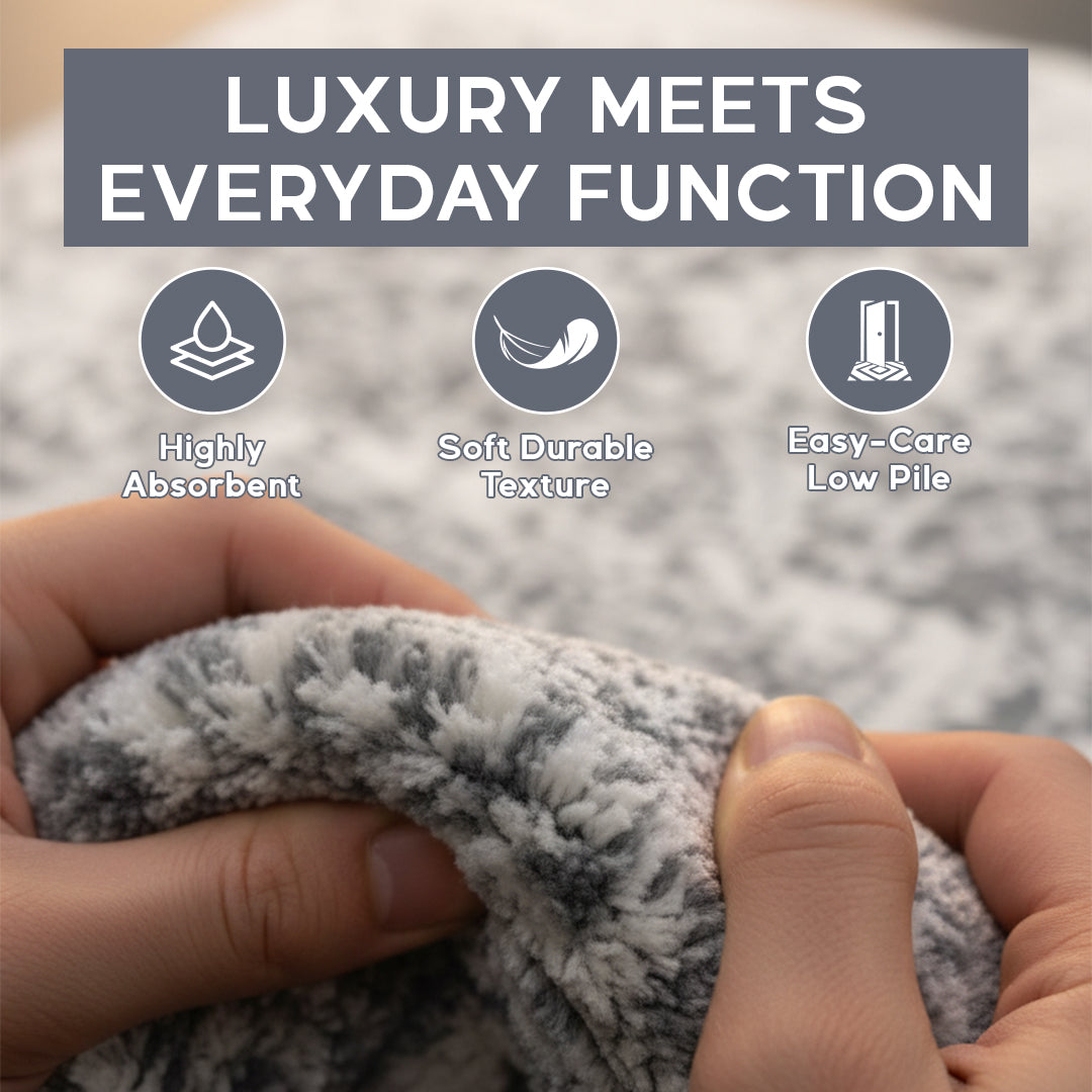 Muddy Mat® Frostbell Washable Area Rugs for Living Room, Bedroom & Din - Image 4