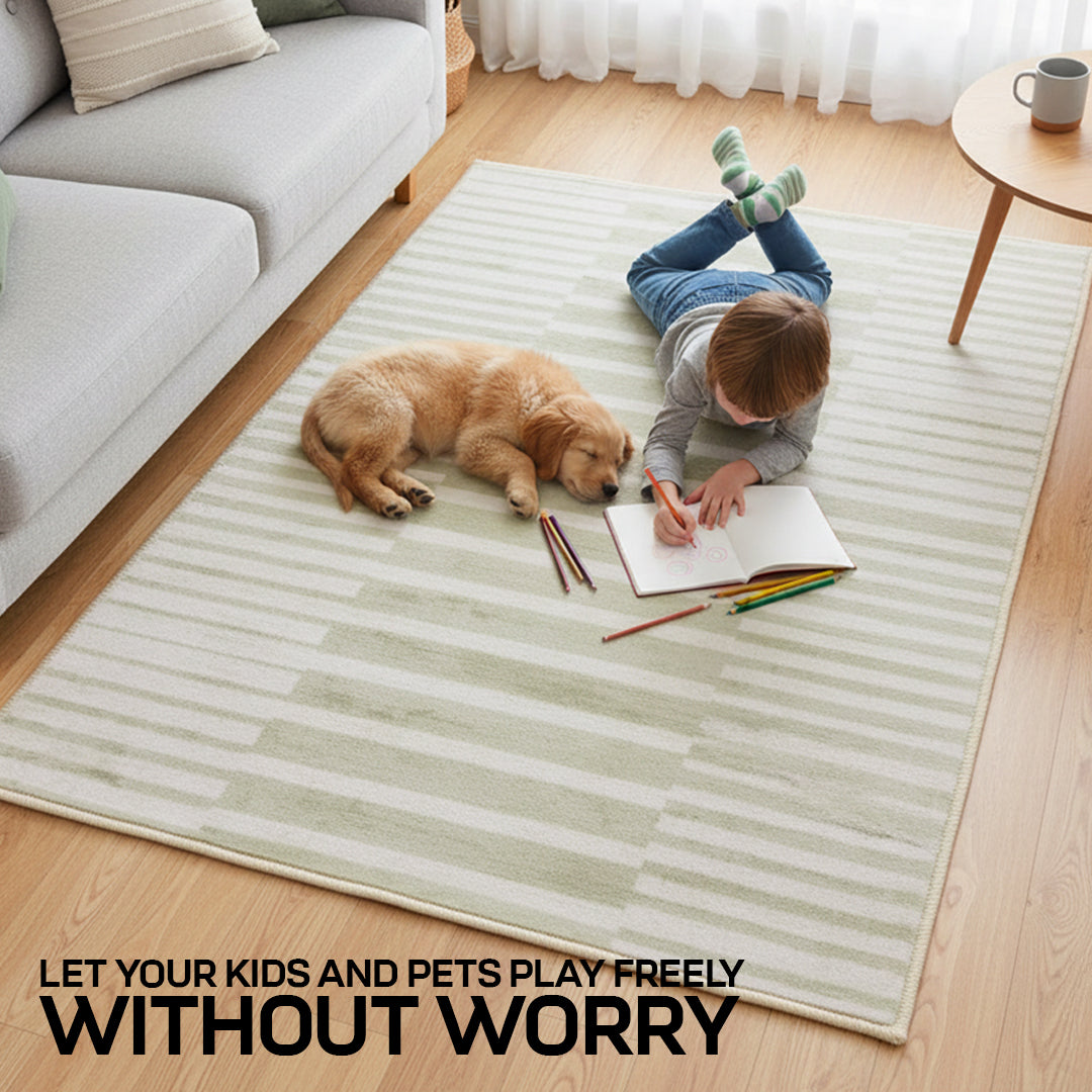 Muddy Mat® Creamline Washable Area Rugs for Living Room, Bedroom & Din - Image 4
