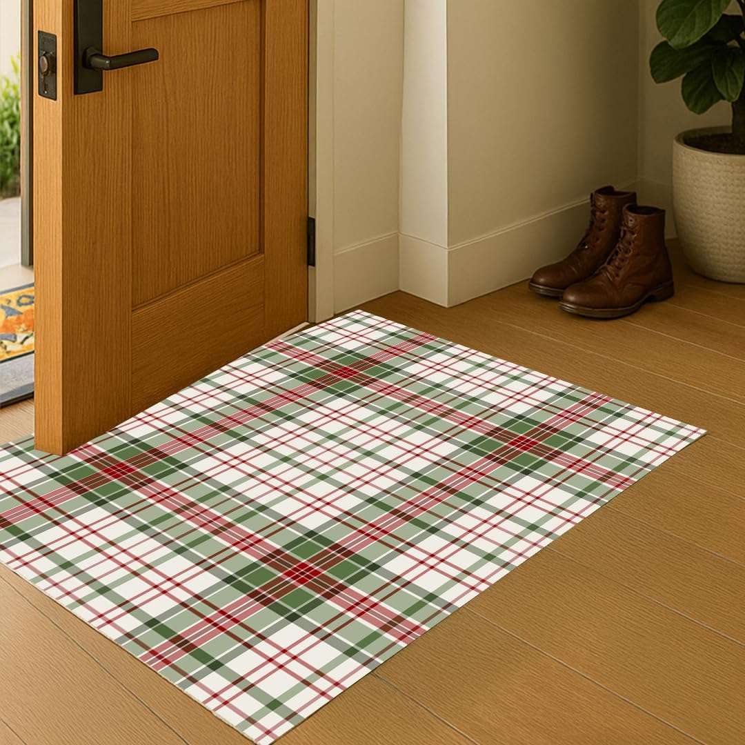 Muddy Mat® Plaid Washable Area Rugs for Living Room, Bedroom & Dining - Image 3