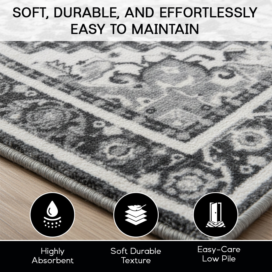 Muddy Mat® Onyx Washable Area Rugs for Living Room, Bedroom & Dining R - Image 8