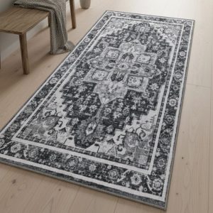 Muddy Mat® Onyx Washable Area Rugs for Living Room, Bedroom & Dining R