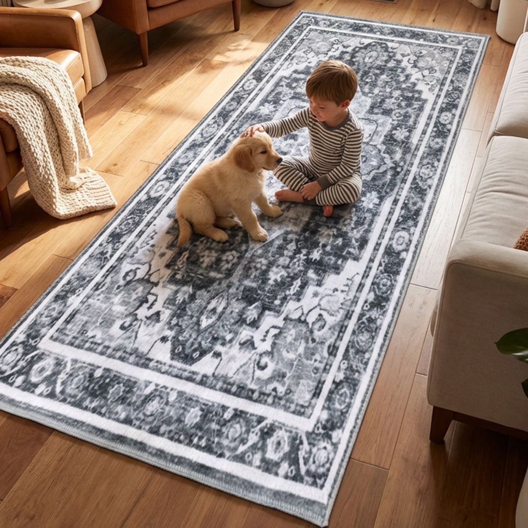 Muddy Mat® Onyx Washable Area Rugs for Living Room, Bedroom & Dining R - Image 10