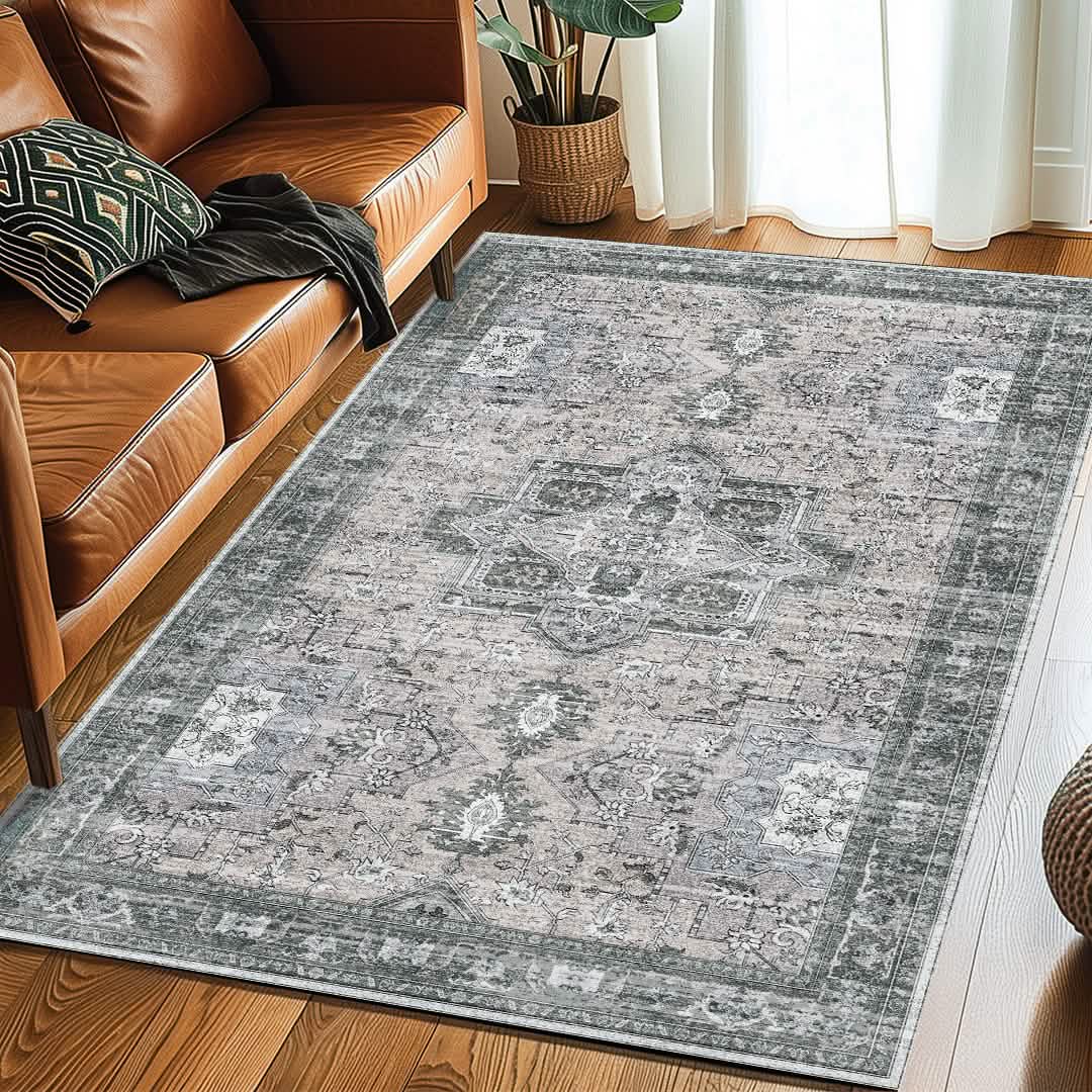 Muddy Mat® Blue Bell Washable Area Rugs for Living Room, Bedroom & Din - Image 2