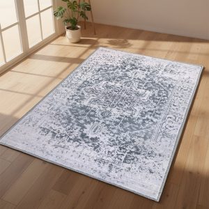 Muddy Mat® Frostbell Washable Area Rugs for Living Room, Bedroom & Din
